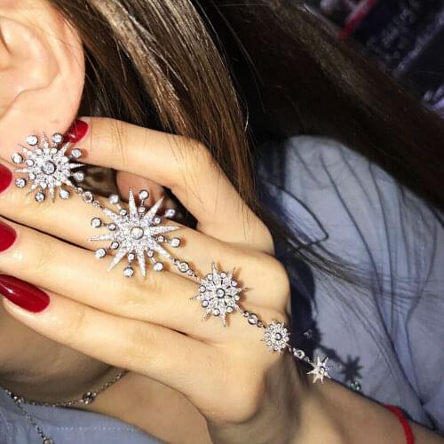 Missvikki Shiny Brand Fashion Jewelry Long Pendant Earrings Jewelry for Women Bridal Wedding Engagement Super Ladies Gift