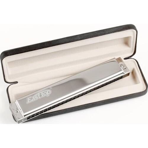 German imported gong Easttop t2403 harmonica senior adult beginner 24-hole c-tune musical instrument polyphonic harmonica