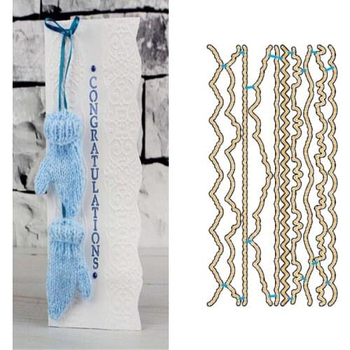 Irregular Waves Lace Edges Metal Cutting Dies for DIY Scrapbooking Decorative Crafts Embossing Paper Cards Stencils New 2019