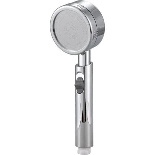 New Super Low Water Pressure Boosting Shower Head Water Saving Bath Showers Bathroom