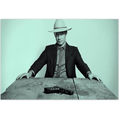 Custom High Quality Justified TV Series Painting Wall Canvas Poster Cloth Print DIY Fabric Poster 20x30cm,27x40cm