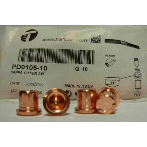 PD0105-12 Plasma Nozzle Tip Fit Trafimet Ergocut A80/A81/P80 Plasma Torch,PKG/10
