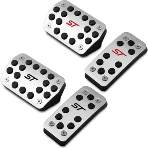 Stainless Steel Car Interior Rest Pedals Fuel Gas Brake Pedal Cover for Ford C-Max CMax 2015 2016 Accessories