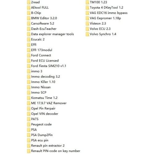 Programs package for immo