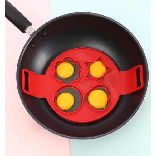 Variety of creative silicone omelette device love poached egg tool household egg model non-stick pan cake mold