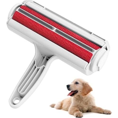 Dog Cat Hair Remover Roller With Self-Cleaning Base Efficient Lint Brush for Pet Hair Fur Furniture Couch Carpet Car Seat