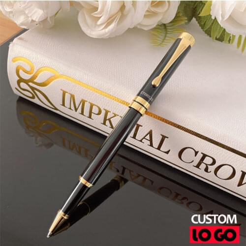 Luxury Metal Ballpoint Pens School Business Office Signature Roller Pen Writing Ballpen Student Stationery Supplies