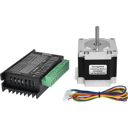 Usongshine Nema 23 23HS5628 Stepper Motor 57 motor 2.8A with TB6600 4A stepper motor driver NEMA17 23 for CNC and 3D printer