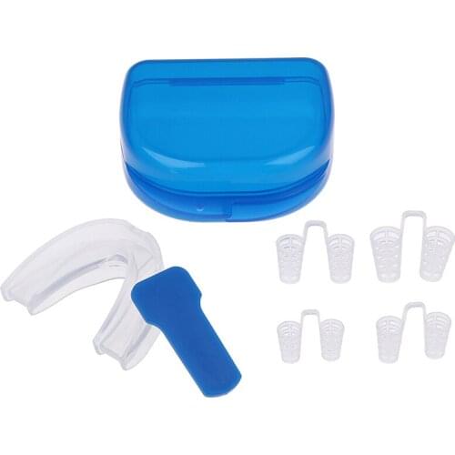 Silicone Stop Snoring Anti Snore Mouthpiece Apnea Guard Bruxism Tray Sleeping Aid Mouthguard Health Sleeping Health Care Tool
