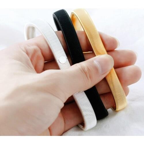1PC Anti-slip Metal Shirt Sleeve Holders for Men Women Stretchy Armband Sleeve Garter Elastic Armbands 3 Colors