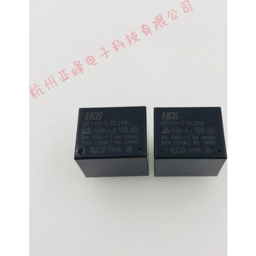 10pcs HRS4H-S-DC3/5/6/9/12/24v-a Normally Open 4-Pin 10A Huigang Relay 3v5v6v9v12v24v