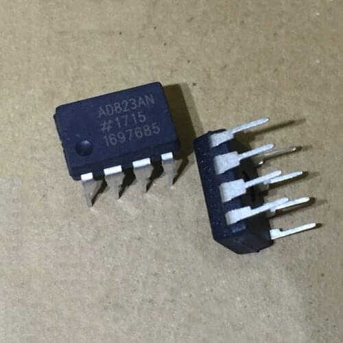 2pcs/lot AD823ANZ DIP-8 AD823 DIP Dual, 16 MHz, Rail-to-Rail FET Input Amplifier AD823AN In Stock