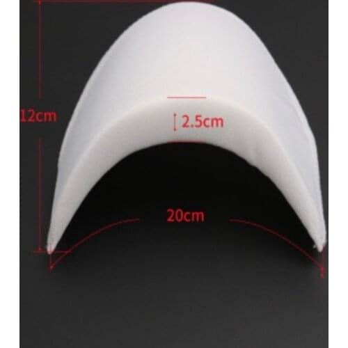 8Pieces/Lot 20x12cm Thickness:2.5cm Black and White Clothes Shirt Sponge Shoulder Pads Dress