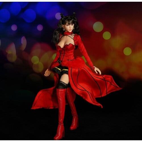 In Stock SUPER DUCK SET054 1/6 Magical Girl Head Sculpt and Costume Clothes Set Fit 12'' TBL S10D Pale Action Figure Body