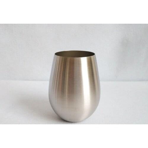 20pcs 550ML Big 304 Stainless Steel Cups Juice Beer Glass Portion Cups Metal Kitchen Bar Large Drinking Mug ZA5910