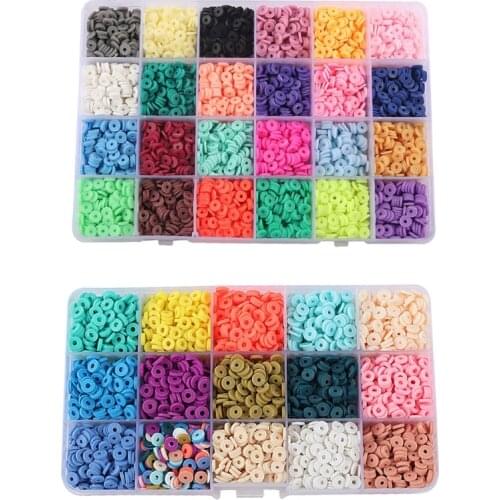 Polymer Clay Craft Bead with Different Colours Bohemian Ornament for Girls