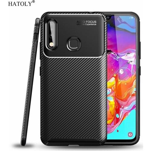 For Samsung Galaxy A70E Case Soft Silicone Carbon Fiber Shockproof Bumper Phone Case Galaxy A70 E Back Cover For Samsung A70E