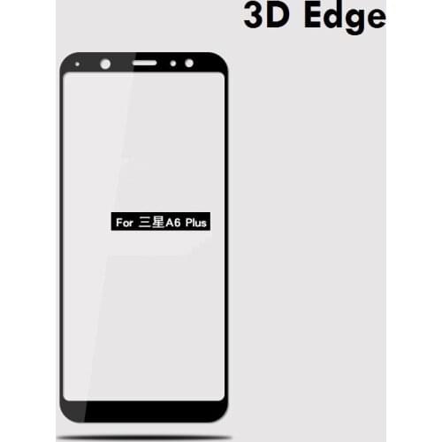 For Samsung Galaxy A8 Plus 3D edge Curved Tempered Glass For Samsung Galaxy A6 Plus 2018 Screen Protector 2.5D Full Cover Flim