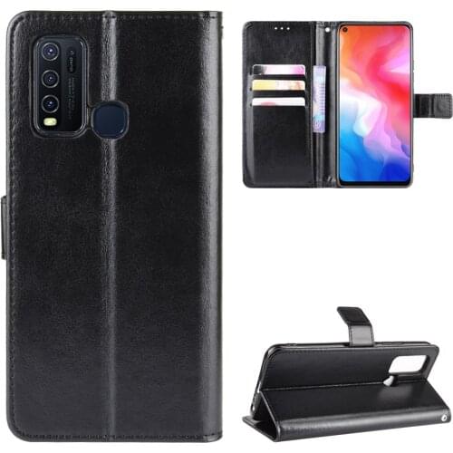 For VIVO Y50 Case Luxury Leather Flip Wallet Phone Case For VIVO Y50 Case Stand Function Card Holder