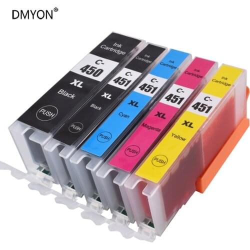 DMYON Ink Cartridge PGI450 CLI451 Compatible for Canon for PIXMA MG5440 MG5540 MG6440 IP7240 MX924 IX6540 IX6840 iX6850 Printer