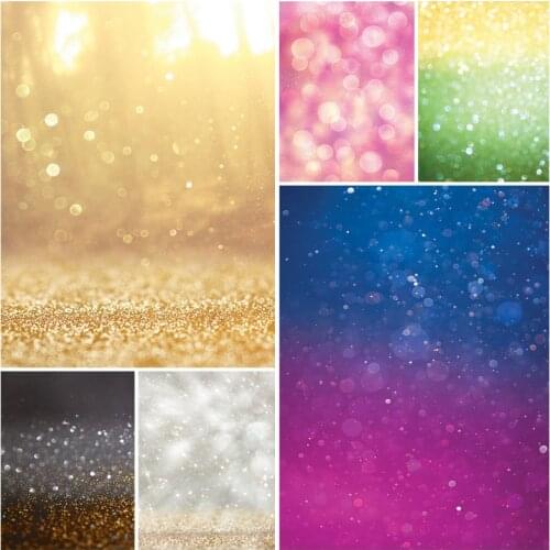 Fantasy Glitter Star Polka Dot Light Bokeh Photography Backdrop Wedding Birthday Party Baby Child Photo Background 210402GMB-05