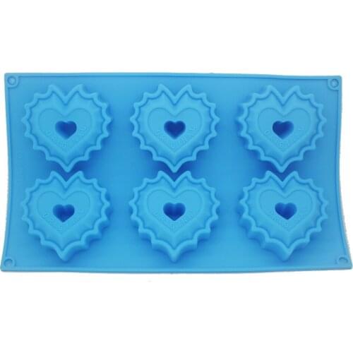 Baking Mould 6 Lace Loving Mould Soft Silicone Cake Mould Chocolate Mold Ice Cream Moulder Handmade Soap Moulder