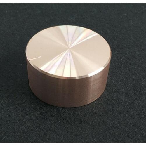 GHH Rose Gold 48mm Aluminum Potentiometer Knob for 6 mm Knurled Shaft Control Cap Easy To Replace Use MI0449