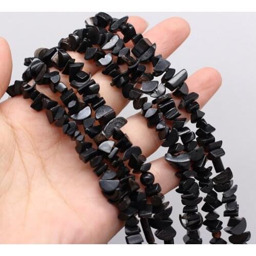 Hot Sale 100% Natural Black Coral Gravel Beaded Handmade Crafts DIY Elegant Bracelet Necklace Jewelry Accessories Bead Making