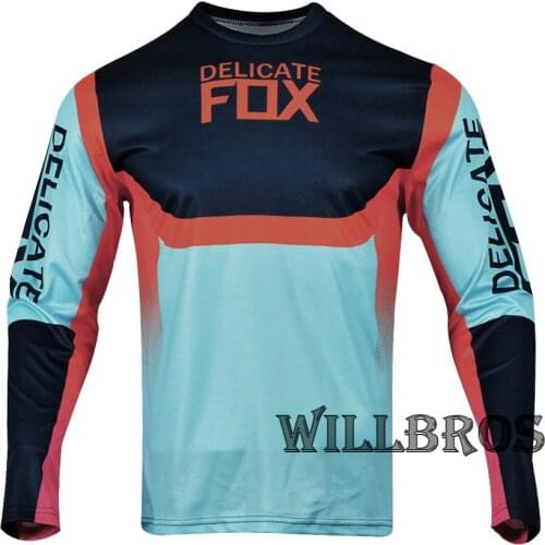 Hot Selling Delicate Fox 360 voke Jersey MX Dirt Bike Racing Long Sleeve Mountain Bicycle Offroad Summer T-shirt Mens