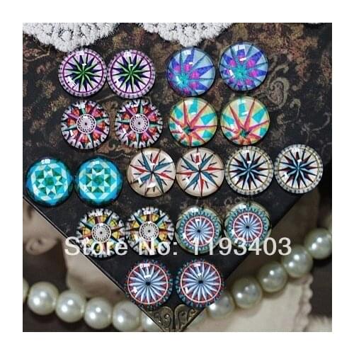 Min.mix order($9.9) 20pcs MIX 12mm Handmade Photo Round Glass Cabochon beads-Image Glass Cabochon-(HPGC-MIXSS-27)