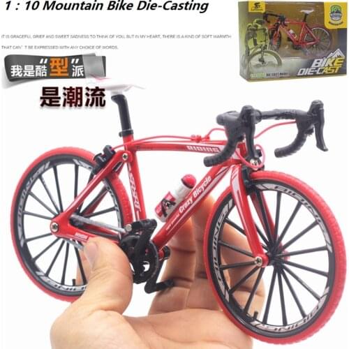 Mountain Bike Die-Cast Model Scale 1/10 Bicycle simulation toy Display Box 3Colors Alloy and Plastic Made