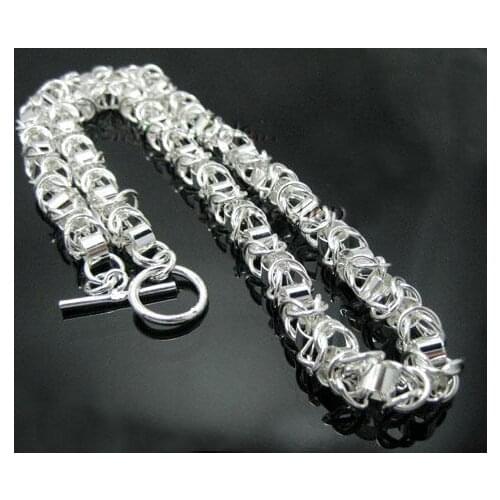 N925 Sterling Silver color Jewelry Multi Balls Necklace Brand New RM07