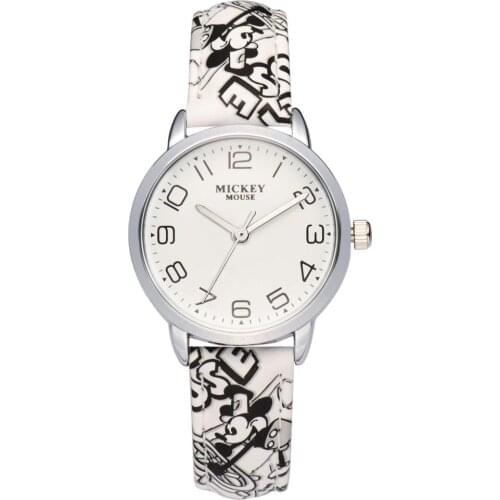 DISNEY Original Children Casual Quartz Wrist Watches Micky Mouse Cute Cartoon Waterproof For Boy Girl Kids Students Gift Clock