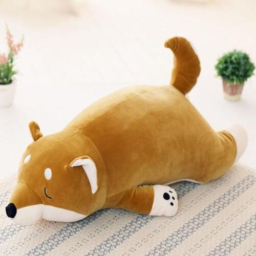 Plush Toy Husky Doll Soft Dog Excellent Durable Crystal Velvet PP Cotton Filling Plush Toy Chai Dog Pillow Window Display