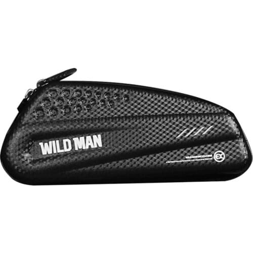 Durable Bicycle Bags Wear-resistant WILD MAN Waterproof MTB Mobile Phone Case Bike Frame Front Top Tube Saddle Bags