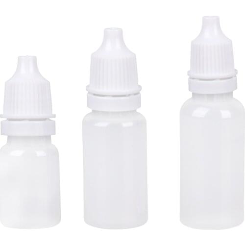 50Pcs 5/10ml Empty Plastic Squeezable Dropper Bottles Eye Liquid Dropper Sample Eyes Drop Bottle Useful Organizer