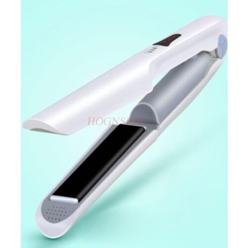 Charging hair curler straight volume dual-use wireless USB splint does not hurt the hair buckle portable battery student dormito