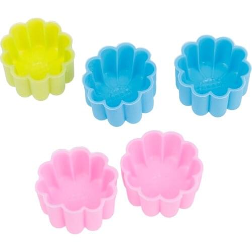 Chocolate Pudding Jelly Silicone Sun Flower Muffin Cookie Cup Cake Egg Tart Mold Cake Tools
