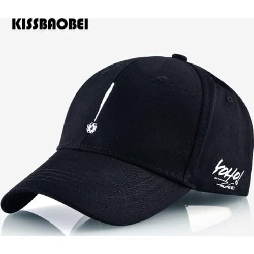 Unisex Cotton Baseball Cap Men Women Snapback Hat Letter Embroidery Fashion Gorras Para Hombre Beisbol Black White Lovers Bone