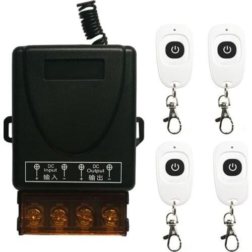 DC12V 24V 36V 48V 1CH 1 CH 30A Relay Universal Wireless RF Remote Control Switch Output Radio Receiver Module+Transmitter