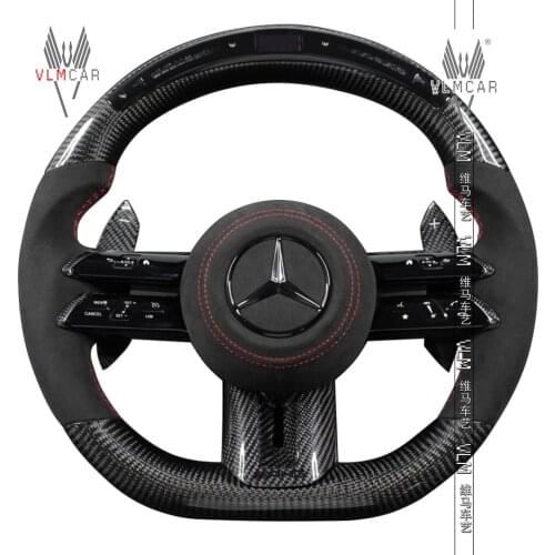 VLMCAR Private Custom Carbon Fiber Steering Wheel For Mercedes Benz C- Class A-Class E-class GLA/ GLC/ GLE Old Model To New One