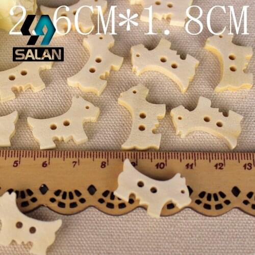WB-0036 Free shipping wholesale/retailed 15pcs/lot log animals shape wooden buttons for children clothing DIY gift