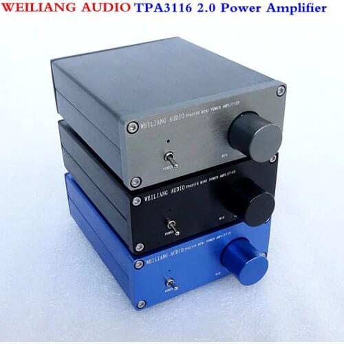 WEILIANG AUDIO TPA3116 2.0 class D mini digital power amplifier maximum output power 50W*2