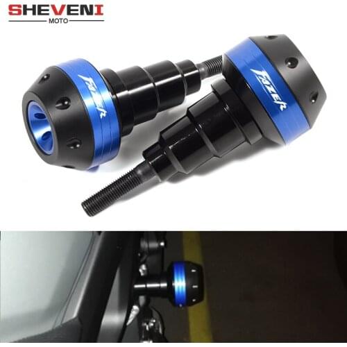 Logo "FAZER" For YAMAHA FZ1 FAZER FZ6 FZ6S FZ8 Motorcycle Falling Protection Frame Slider Fairing Guard Anti Crash Pad Protector