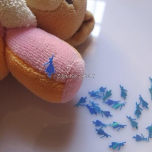 GD13-2 20g/bag Cute Laser Blue Dancing Girl Nail Art Shinny Glitter Cute Decoration Nail Art Decoration