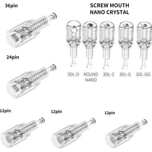 1pcs Screw Cartridge Replacement For Derma Pen Micro needle 9 pin / 12 pin / 36 pin / nano Micro Nano Needles Derma Needles