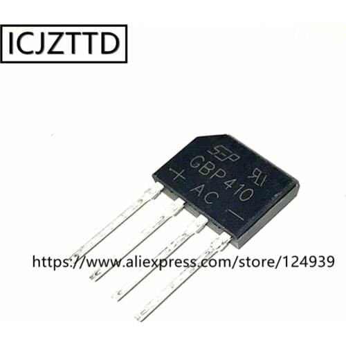 10PCS GBP210 GBP310 GBP410 ZIP-4 DIP4 SILICON BRIDGE RECTIFIERS 1000V 2A 3A 4A GBP210G GBP310G GBP410G