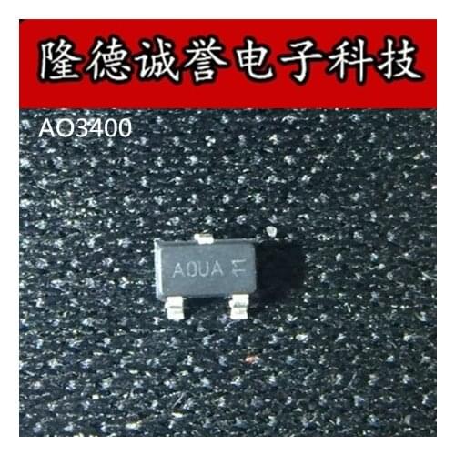 20PCS AO3400 AO3400 SOT-23 AOUA Brand new and original chip IC