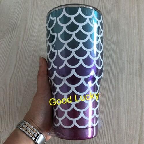 5pcs/lot 30oz new arrival fashion hot selling high quality heavy stainless steel mermaid tumbler cups insulated vacuum mugs