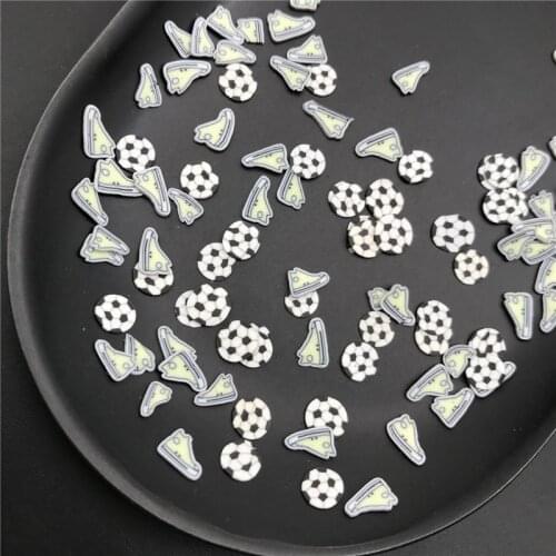 50g Shoes Football Polymer Clay Sprinkle For Kids Diy ,Soft Clay For Craft Clay/Nail Art /Scrapbook Decoration DIY,Craft Filler